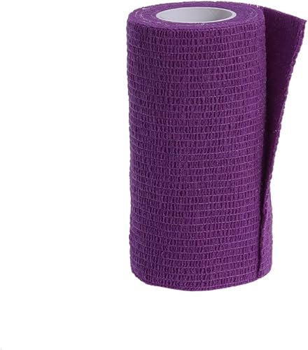 UEETEK Rollos de vendaje de cinta autoadhesiva no tejida para ventilación, envoltura flexible para fútbol, baloncesto, deportes, cintura de tobillo,