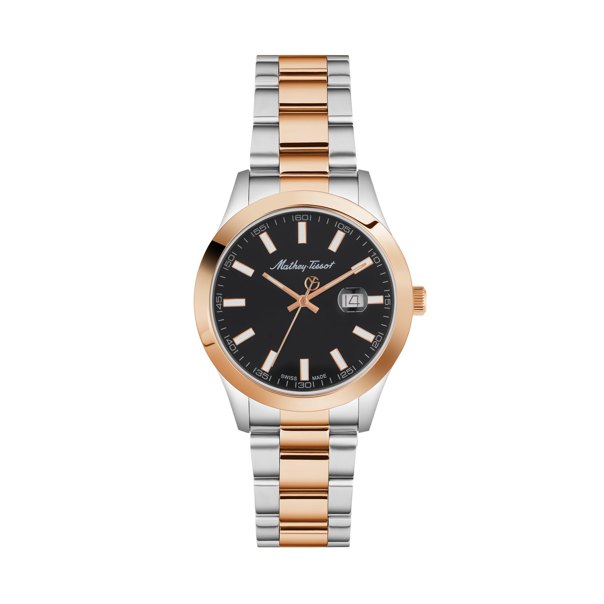 Mathey-Tissot Stainless Steel Men Black Dial Ladies Analogue Watch D450Rn_Smu (B0C8N6ML2B) Amazon Price History, Amazon Price Tracker