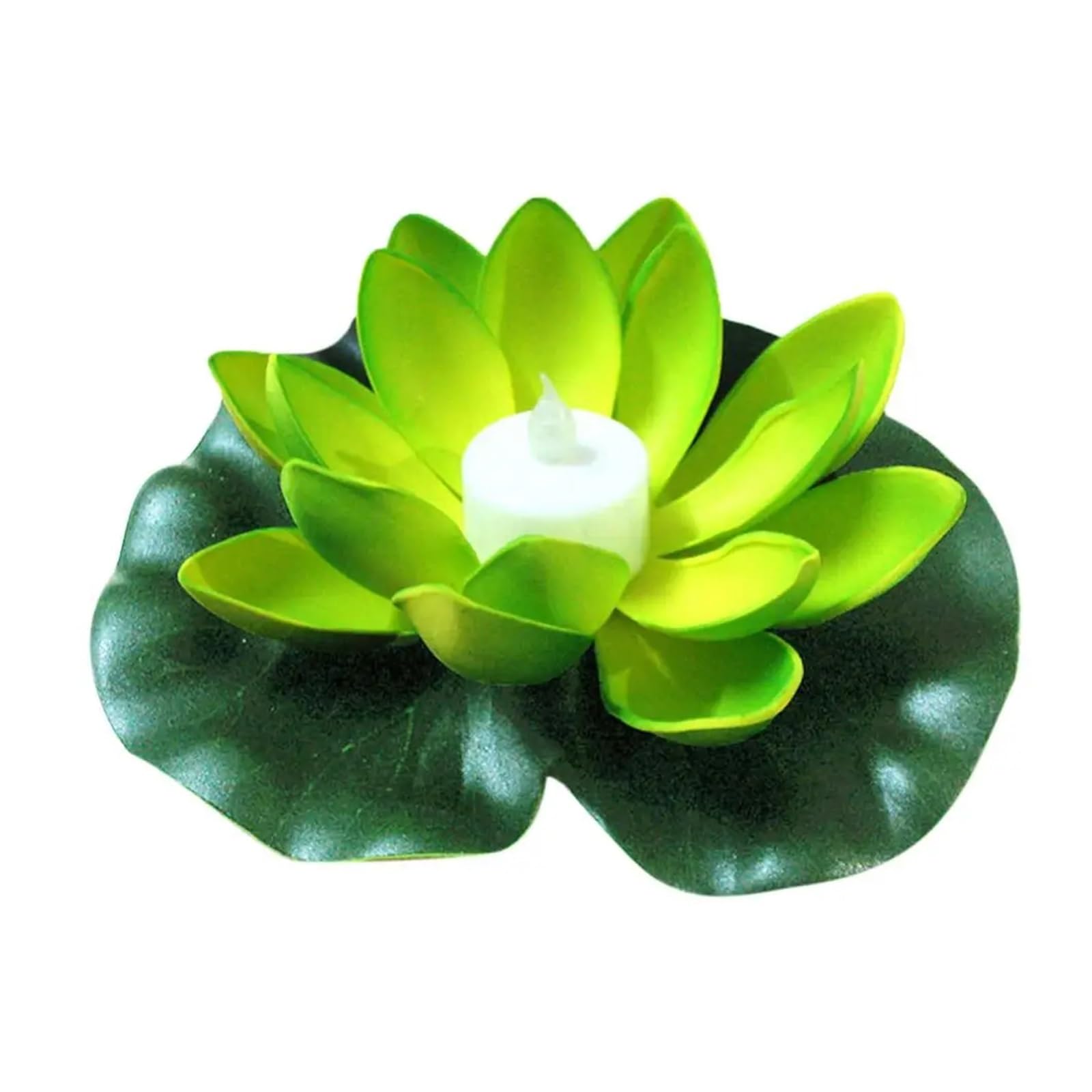 UJEDFHV Artificial Water Lily 18cm Artificial Lotus Flower Light Floating Floral Lamp Garden Pond Night Simulation Decoration for Garden