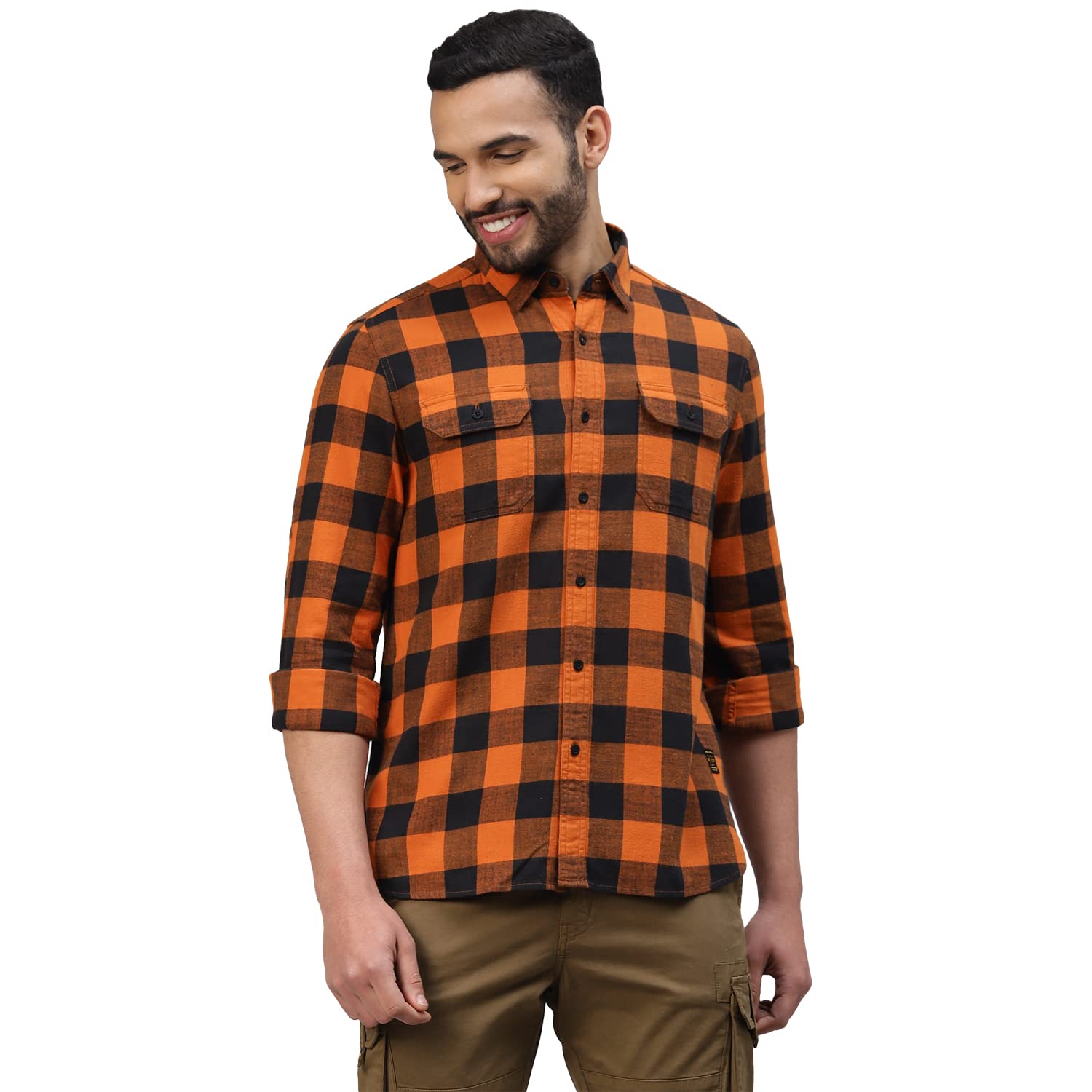 Royal EnfieldSolid Buffalo Check Shirt