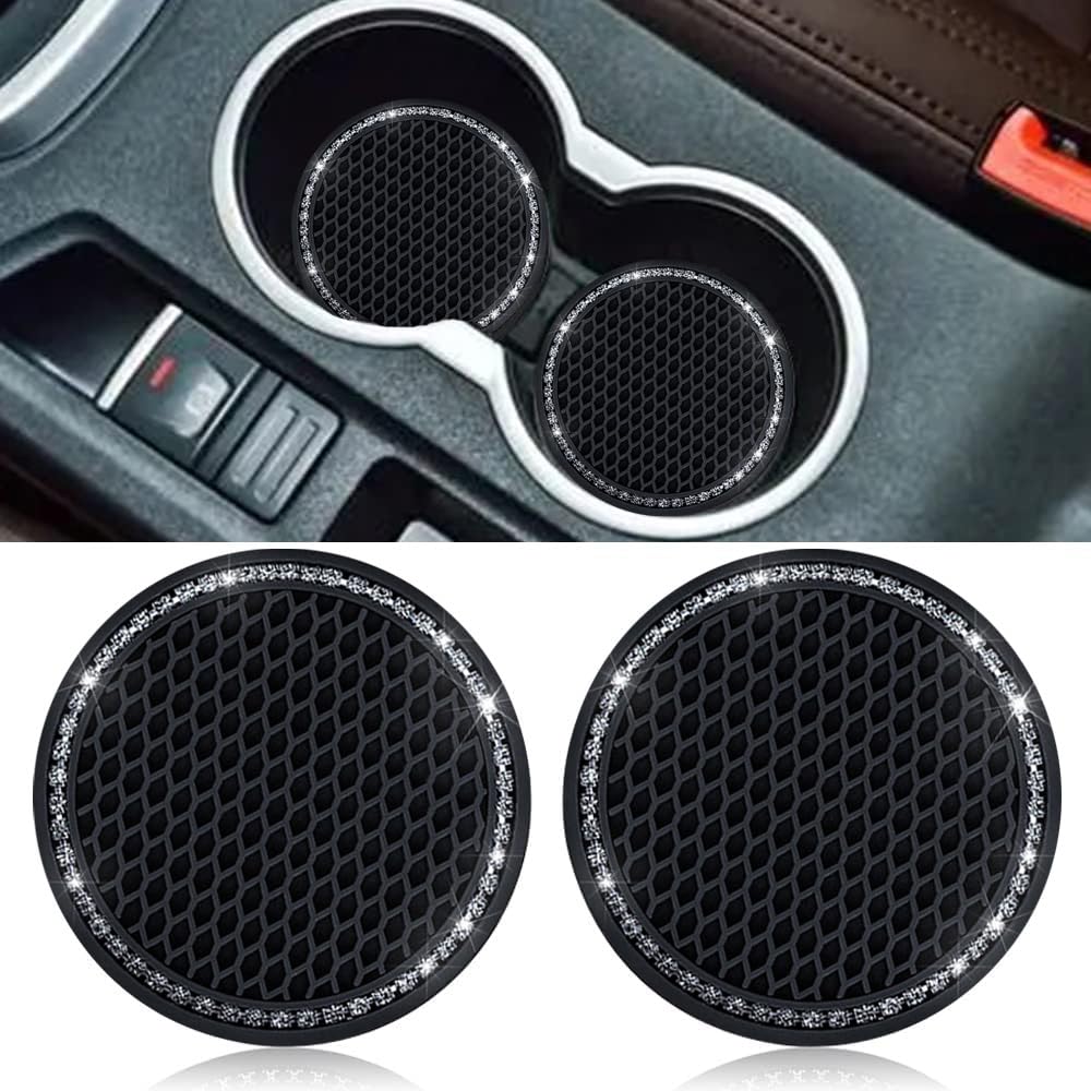 2 Pezzi Sottobicchieri per Auto Universali Portabicchieri Inserto Sottobicchieri