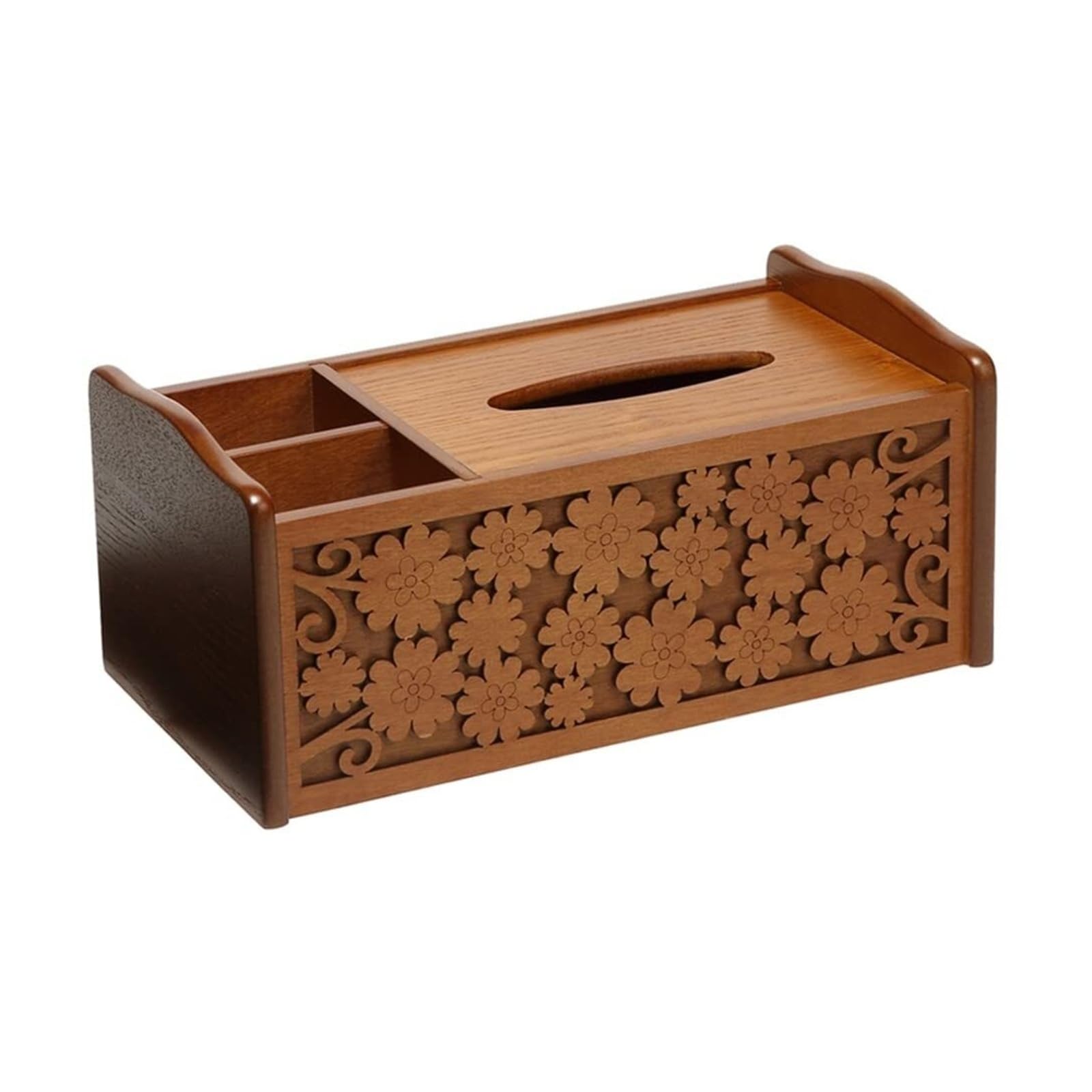 Boîte à mouchoirs en bois sculpté idéale pour votre table basse