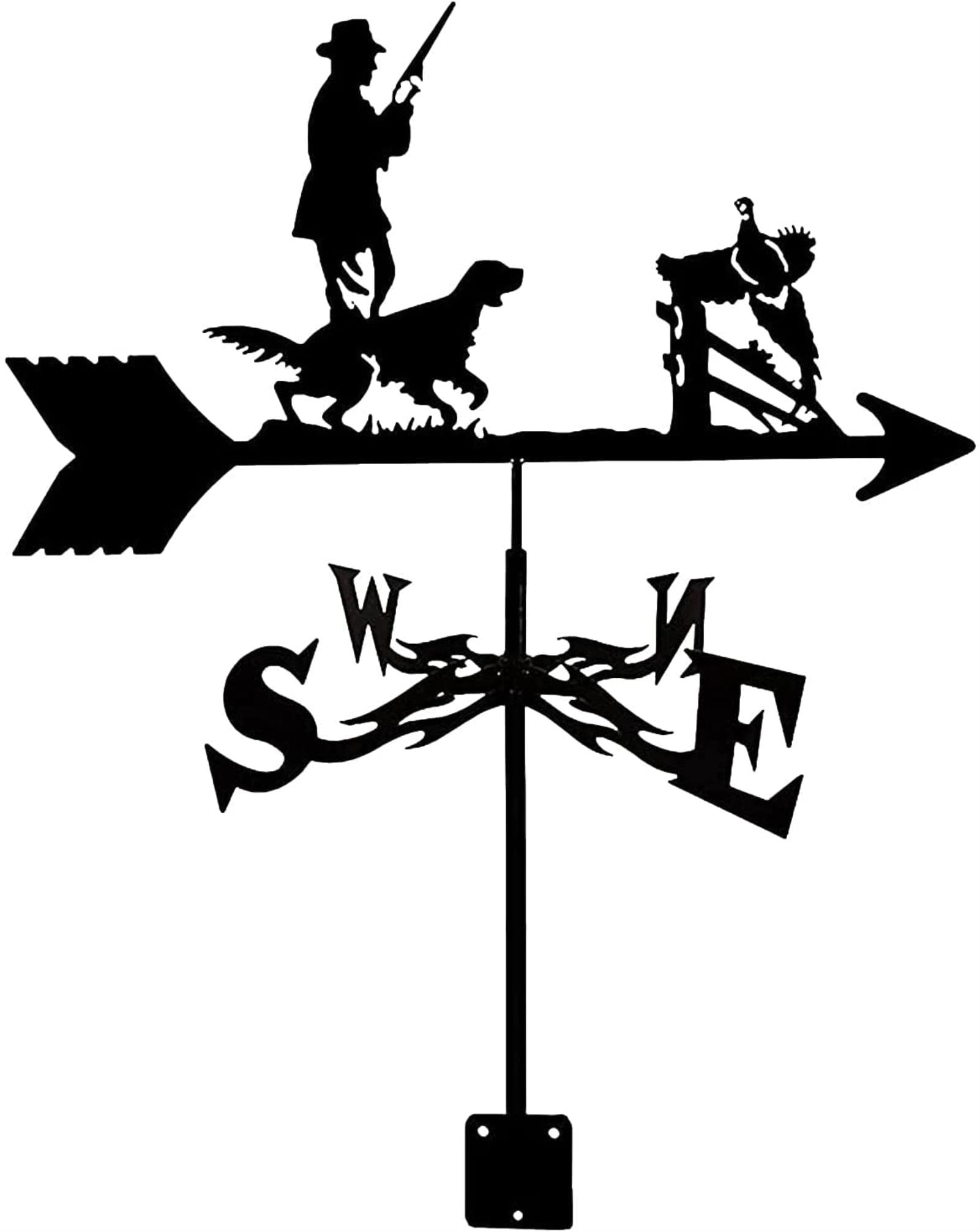 Dekoracyjna wiatrowskaz Weathervane Garden Mount Yard Stake, żelazna wiatrowskaz Farma Trwała scena, narzędzie pomiarowe Budowa palików ogrodowych Weath Wskaźnik kierunku wiatru (kolor: surfer)