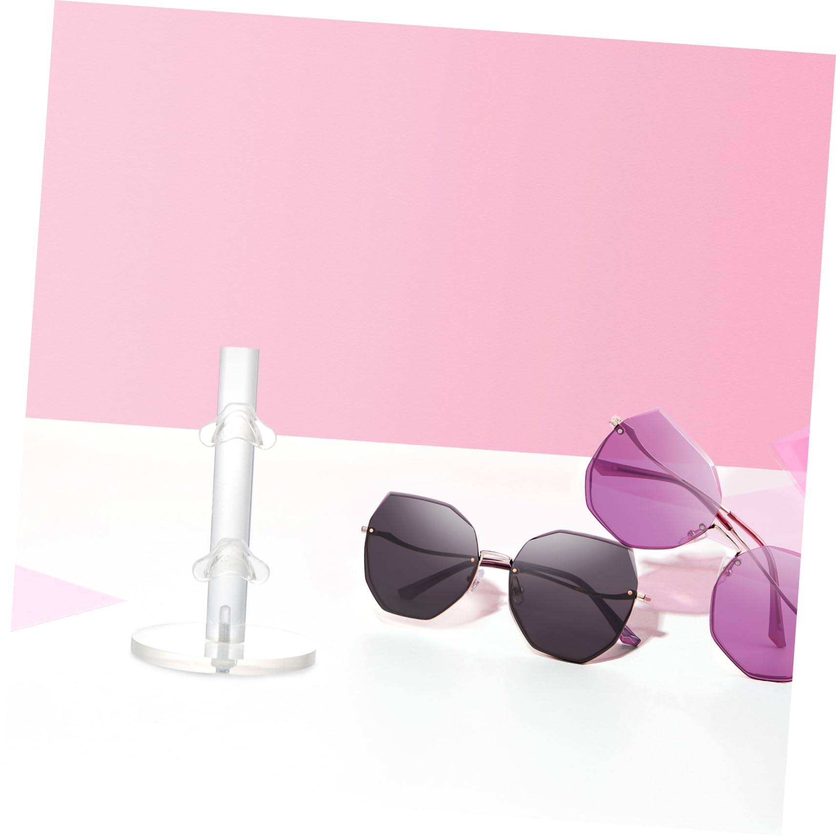 MAGICLULU Acrylic Tabletop Glasses Stand 2-layer Display for Eyewear Home/shop Friendly
