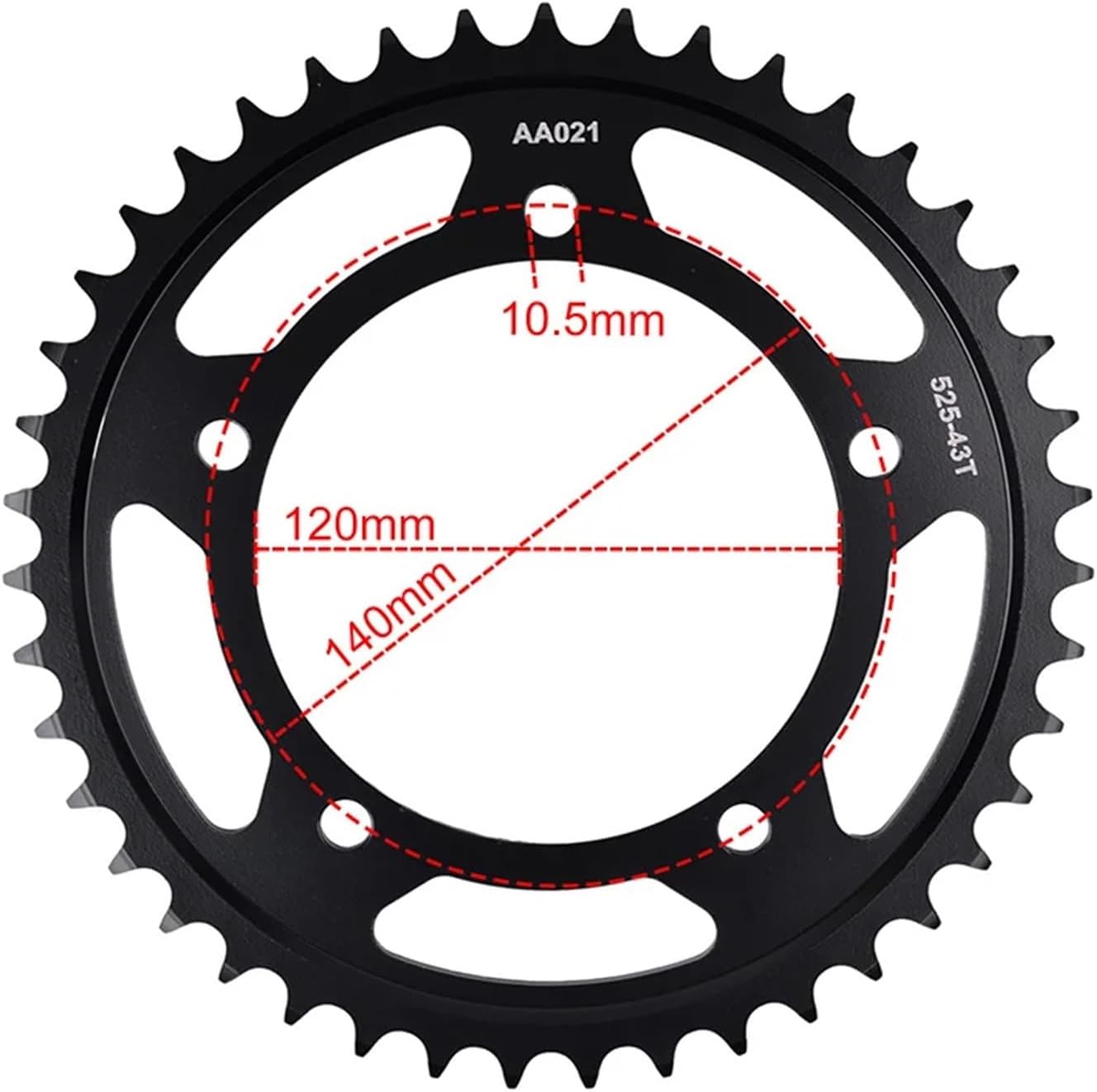 525 42T 43T 45T 47T rocket For GSX-R600(Chain525-47T)