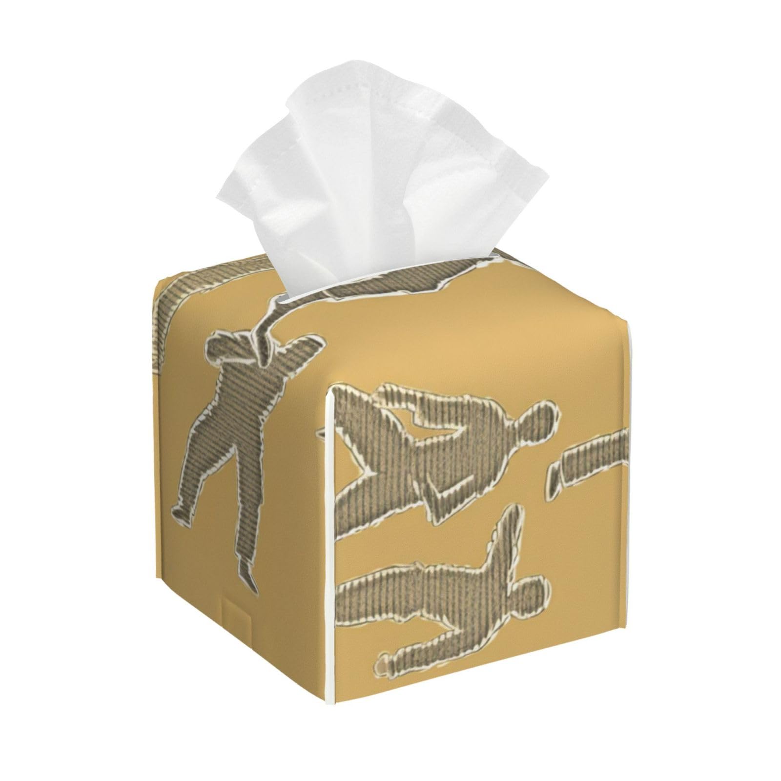 Martial Arts Tissue Box Cover Square Cube Boxes