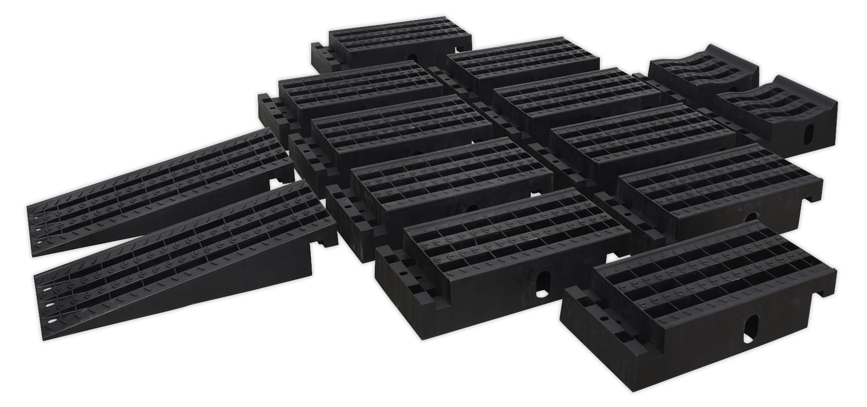Sealey PRK01 4tonne Modular Pit Ramp Kit Black One Size