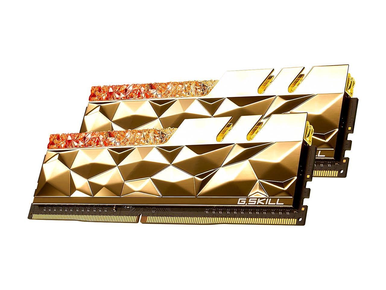Amazon.co.jp: 32GB G.Skill DDR4 Trident Z Royal Elite Gold 3600Mhz