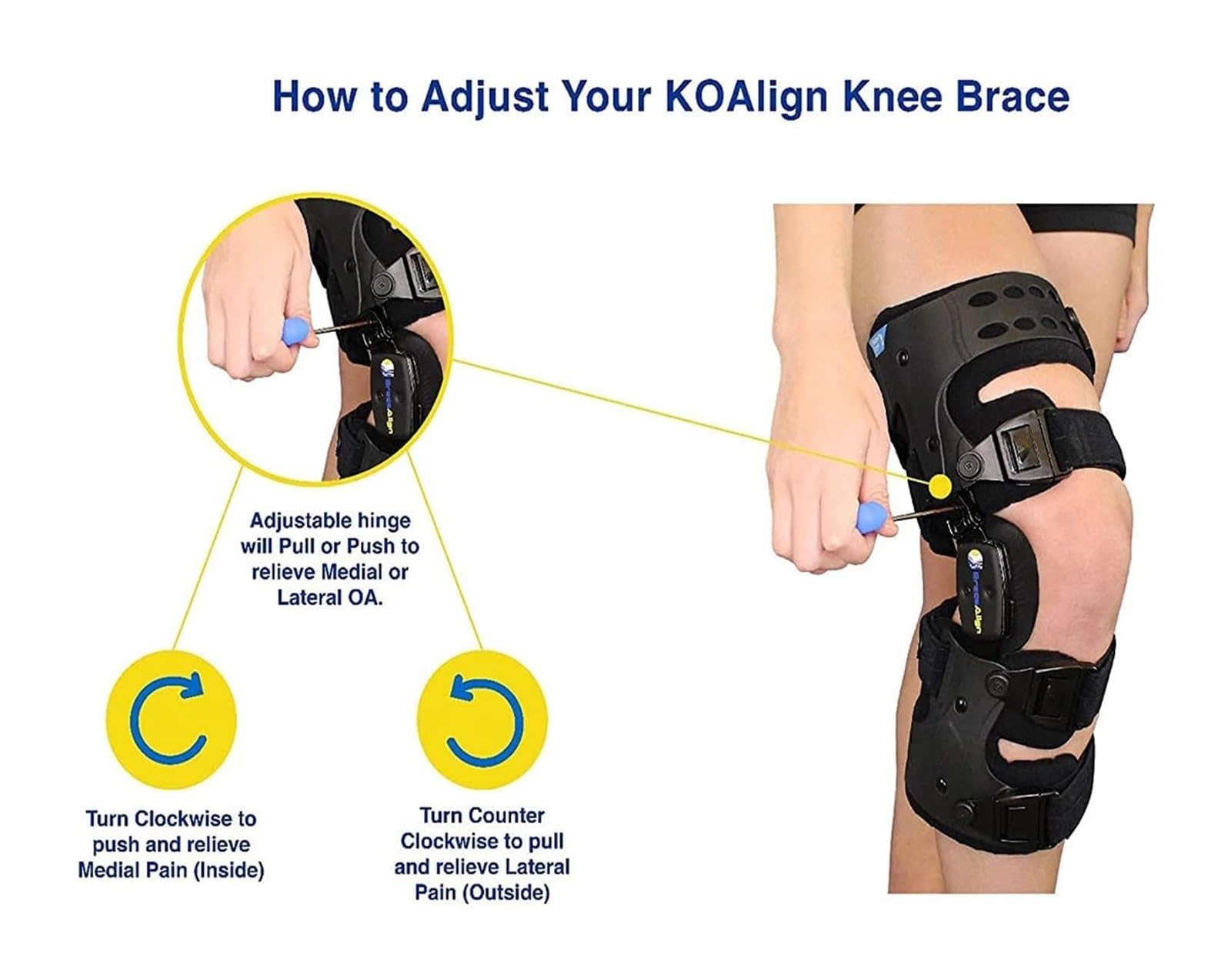 Ginocchiera Artrosi Articolata Regolabile - Stabilizzatore Ginocchio per Lesioni LCA LCL LCP, Post-Operatorio Sport Calcio