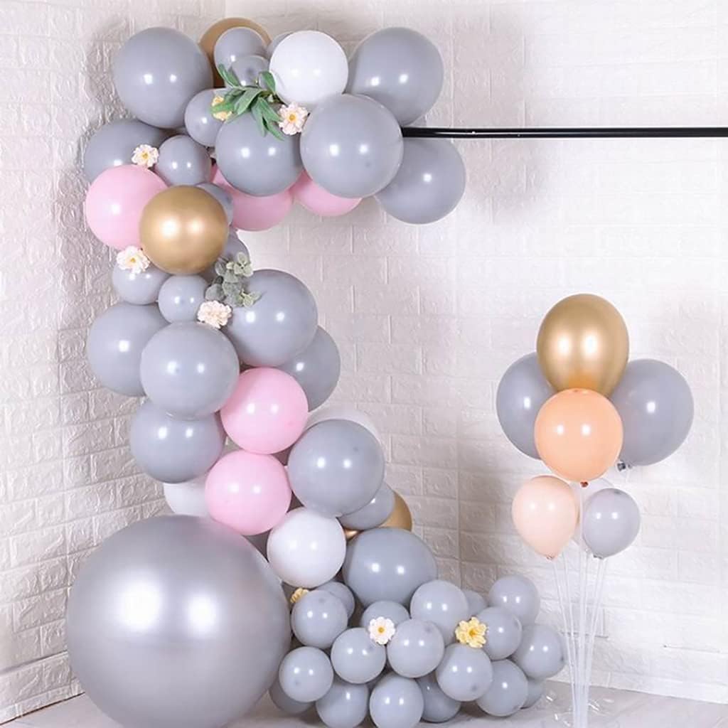 Yiran Schwarze Pastell-Luftballons 30 Stück – 12,7 Cm, Latex, Mit Band Für Partydeko