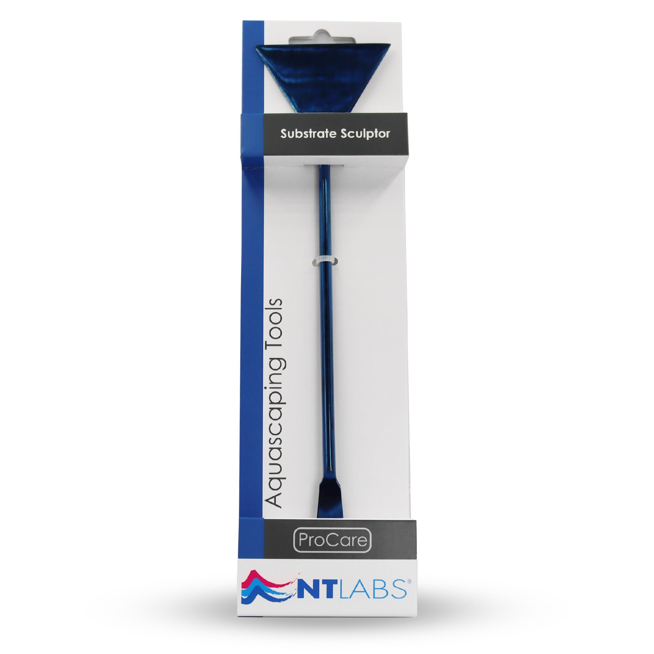 NT Labs ProCare Substrate Sculptor, Aquascaping Tools, Blue Scape Tool, Premium Stainless Steel, Substrate Flattener.