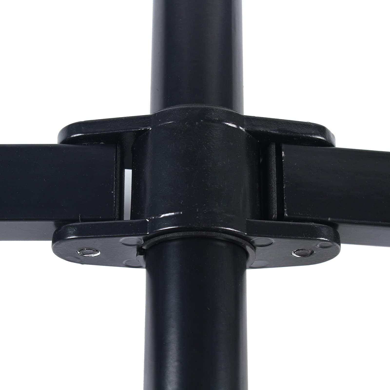 Soporte de monitor para 4 monitores, altura ajustable, inclinación de pantalla, rotación de 360 grados, altura de pantalla para monitor de 17 a 32 pulgadas, acero + aluminio, 9 kg por brazo