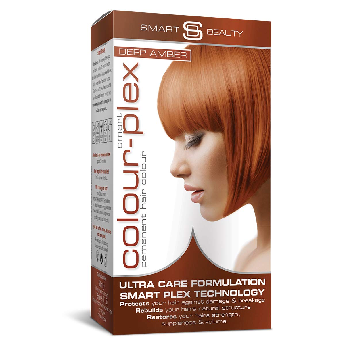 Buy Smart Beauty Ginger Hair Dye, Copper Hair Dye, Auburn Hair Dye Permanent with Plex Anti
