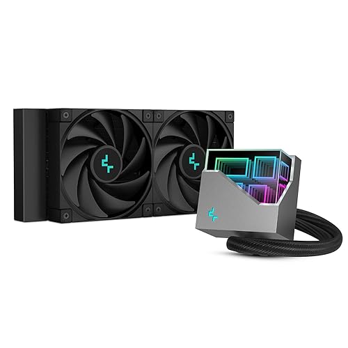 Miniatura 1 de DeepCool Liquid Cooler LT520 - Bomba de doble cámara de 4 generación de 9.449 in, 3100 rpm, espejo infinito multidimensional, bloque ARGB, 280 W,