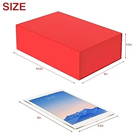 Luxury Large Gift Box 13.8x9x4.3 Storage Box Ribbon Magnetic Closure for Luxury Packaging Box for Mother\'s Day, Birthdays, Bridal Gifts,Weddings