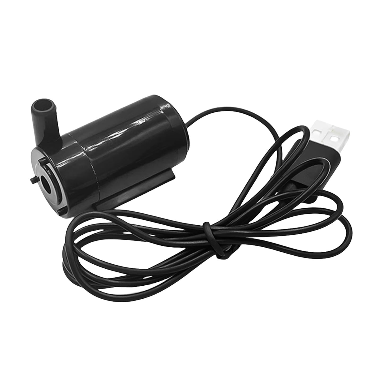 DC 3V 5V USB Brushless Motor Mini Submersible Pump Hydroponic Fish Tank Circulating Water Fountain Waterfall for Fish Tank(Black Horizontal wit)