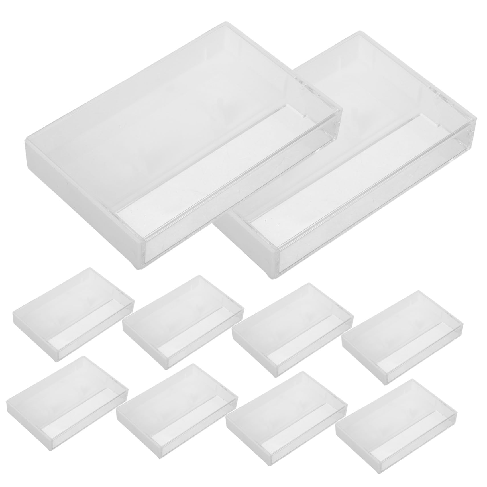 Boîte de Cassette Audio en Plastique Transparent 10 Pièces, Étui Compact pour Rangement de Cassettes D'enregistrement, Solution Polyvalente pour Bureau et Maison