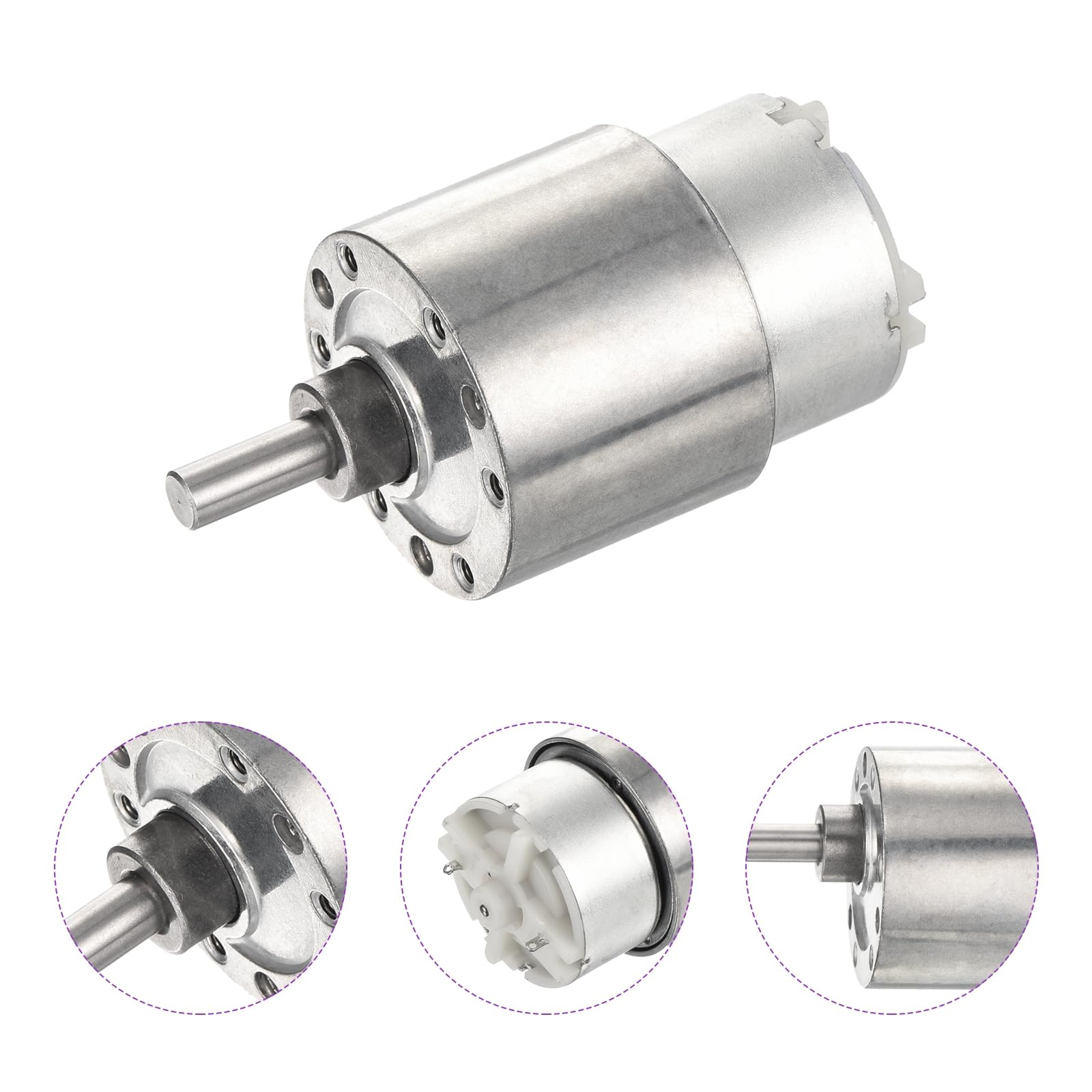DMiotech 12V 8RPM Rated Torque 0.02-2.0 Output Shaft Length 15mm Micro DC Speed Reduction Motor Mini Metal Gearbox Motor for RC Car Robot Model DIY RC Toys Engine - Image 4