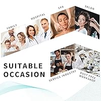 Vista 5 de 30 gorros de ducha desechables – Gorro de baño elástico multiusos grueso de plástico impermeable transparente gorro de ducha de baño para mujeres