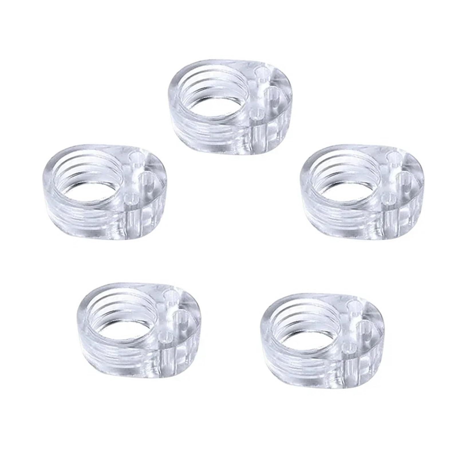Door Stop Stop Floor Door Stops Buffer No Drill Stopper Home Improvement Furniture Wall Safety Hardware Transparent Supplies Silicone(5pcs)