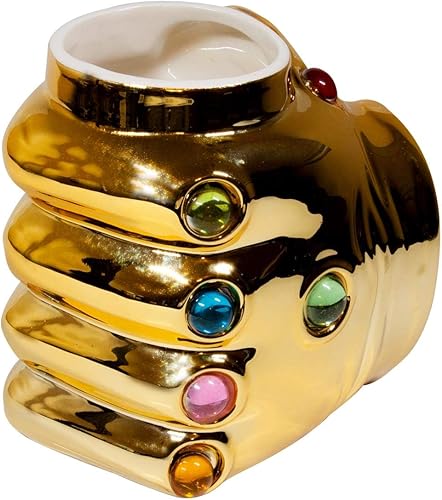 Miniatura 4 de Marvel Avengers Thanos Infinity Gauntlet Taza de café de cerámica | 20 Oz