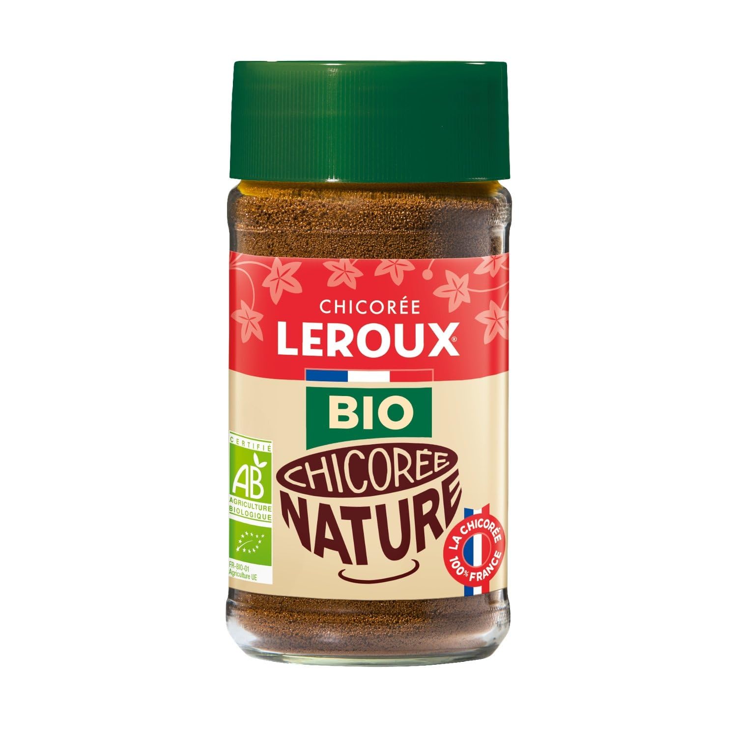 Chicorée Soluble Nature Bio LEROUX - le pot de 100g Lot De 3 - Par Lot