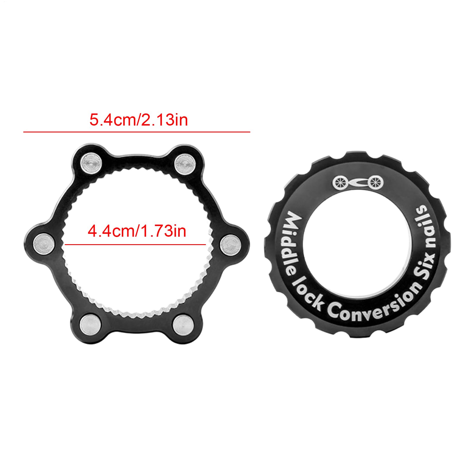 Adattatore Centerlock per Disco Freno Bici,Disco Freno Centerlock | Adattatore Rotore Per Enduro E Bici Con Attacco A 6 Fori