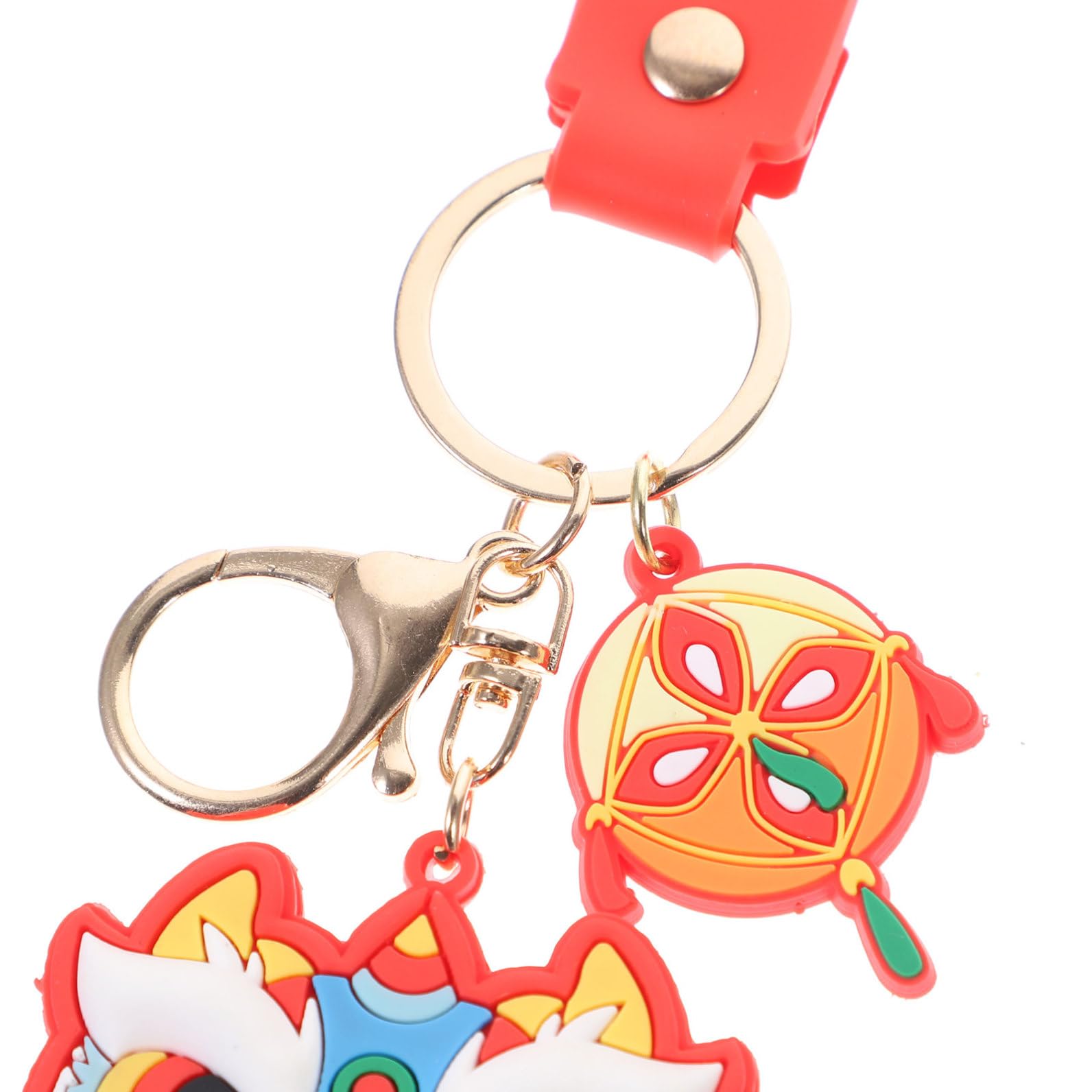 SHERCHPRY 8 Piezas llavero bolsa colgando decoración amuletos de llaves tradicionales chinos del bolso del coche key ring Decoración de mochilas Colgante de coche gel de sílice