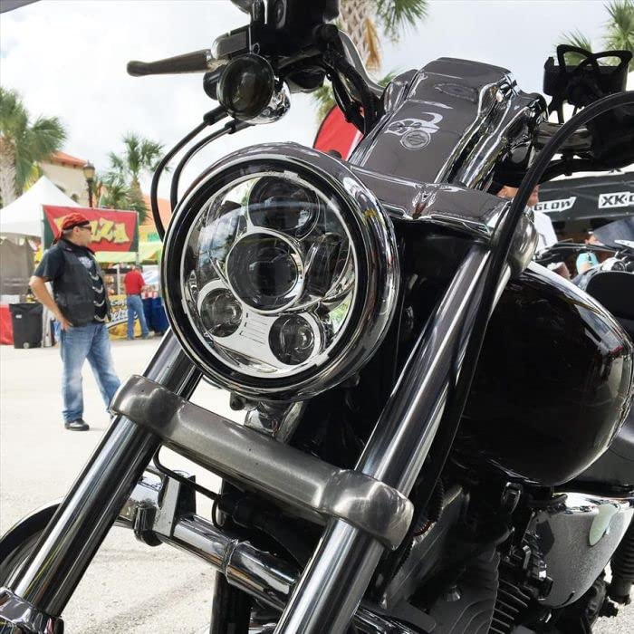 Hogworkz® 5.75インチ LED ハーレーxl1200,883 HOGWORKZ® 5.75 Inch LED V2 Headlight - Daymaker Replacement