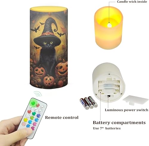 Vista 42 de Velas LED sin llama personalizadas que funcionan con pilas con temporizador remoto que cambia de color, personaliza fotos y texto, hazlo tú mismo tu