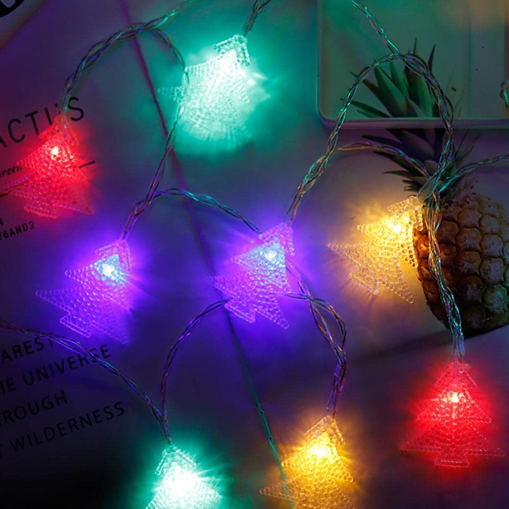 Lichterketten | Kreative Lichter | Batteriebetriebene Deko-Lichter for Garten, Zuhause, Weihnachten, Party, Hochzeit, Festiv(Colourful,32.8FT(80LED))