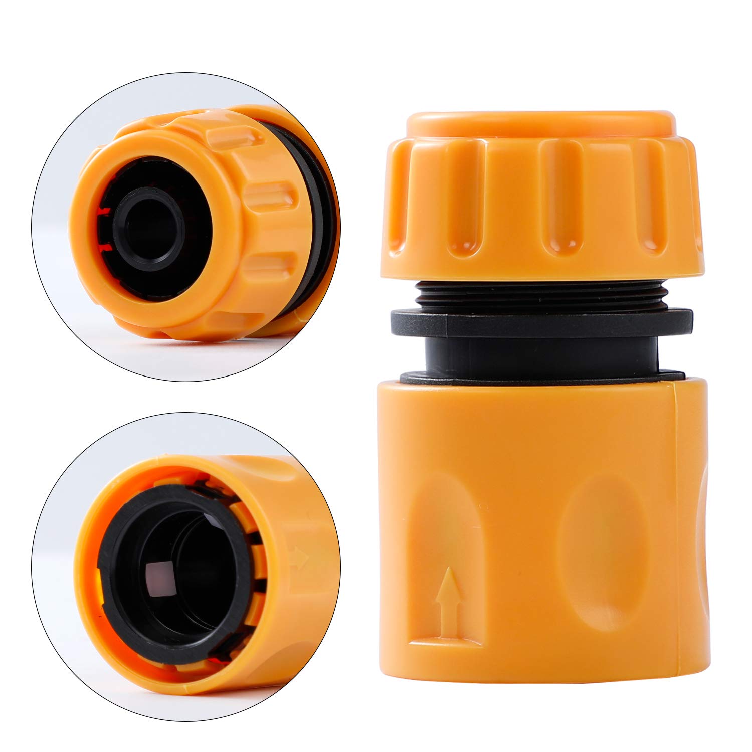 Hose Connector Fitting Set, Plastic Garden Hose Tap Connector Kit for