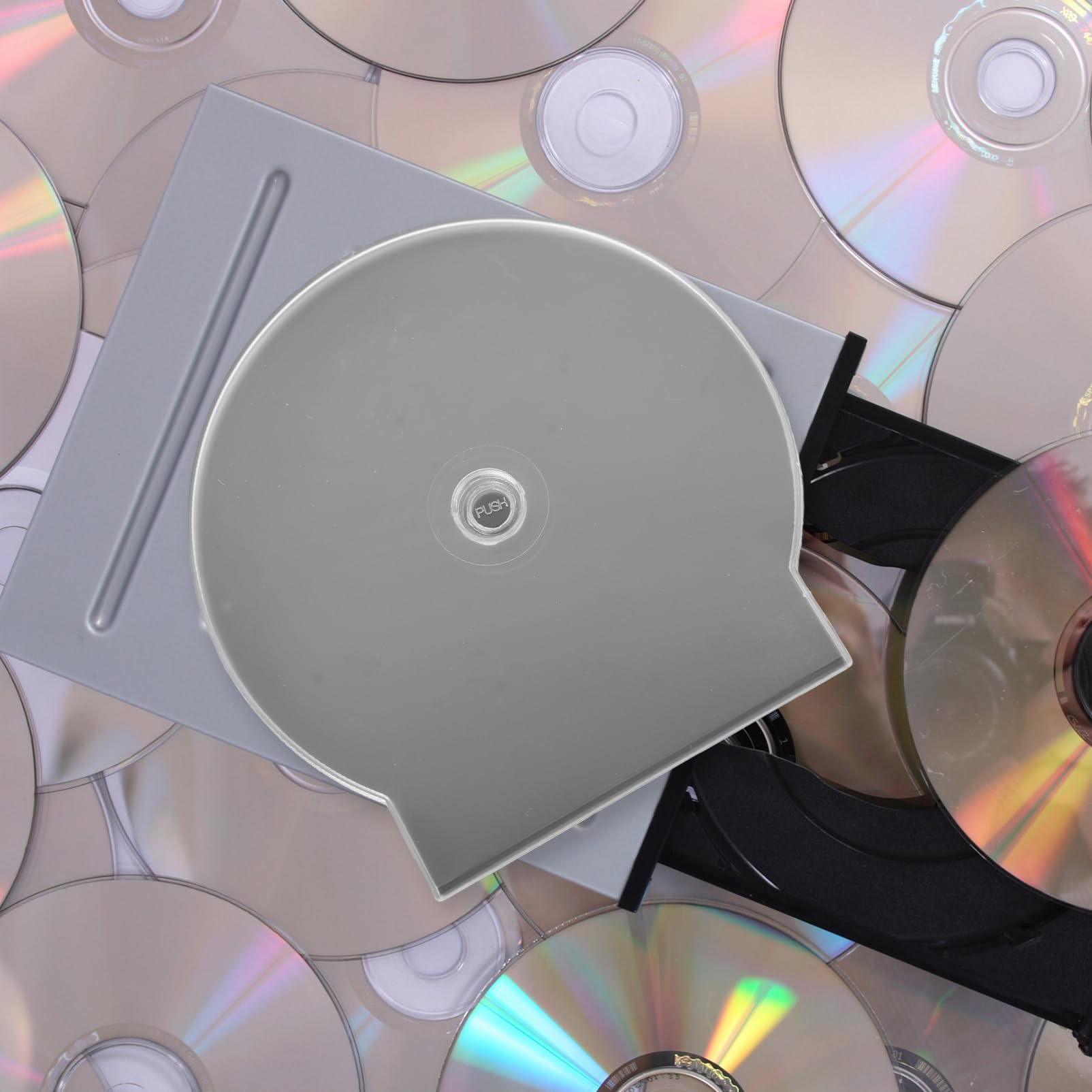 Gatuida 100pezzi Scatole Dvd Riutilizzabili Custodie Trasparenti Per Archiviazione Compatte e Dischi