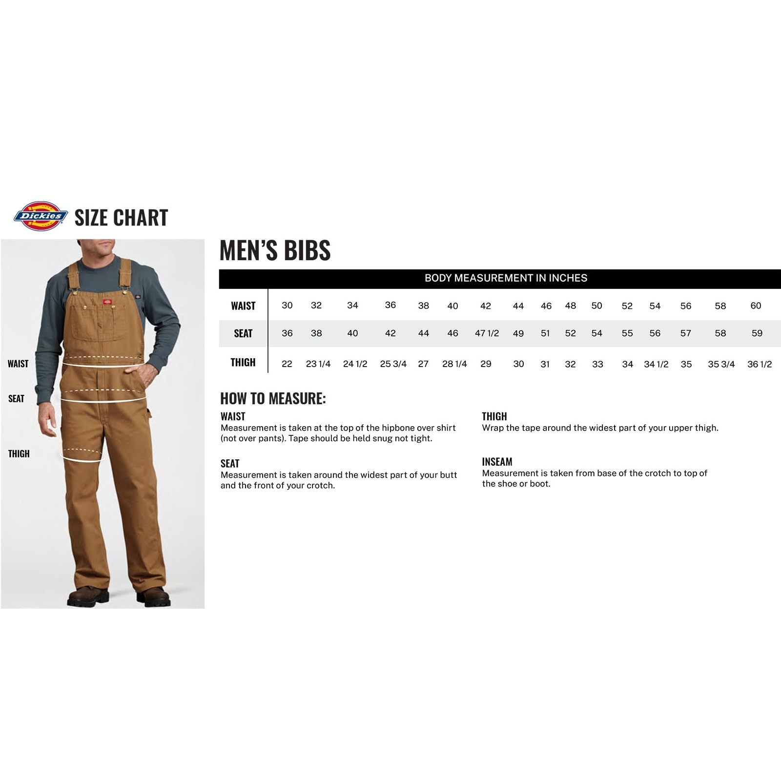 Dickies Herren Tradebuilt Wax Coated Canvas Double Front Bib Latzoverall (1er Pack)