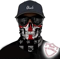 Vista 50 de Obacle - Tapabocas con cuello polar y de estilo de pañuelo contra el polvo y el sol para hombre y mujer