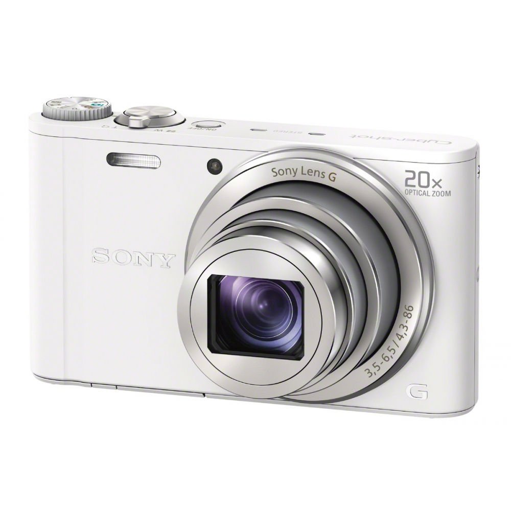 Sony Cyber-Shot - Cámara compacta de 18.2 MP (Pantalla de 3", Zoom óptico 20x), Blanco