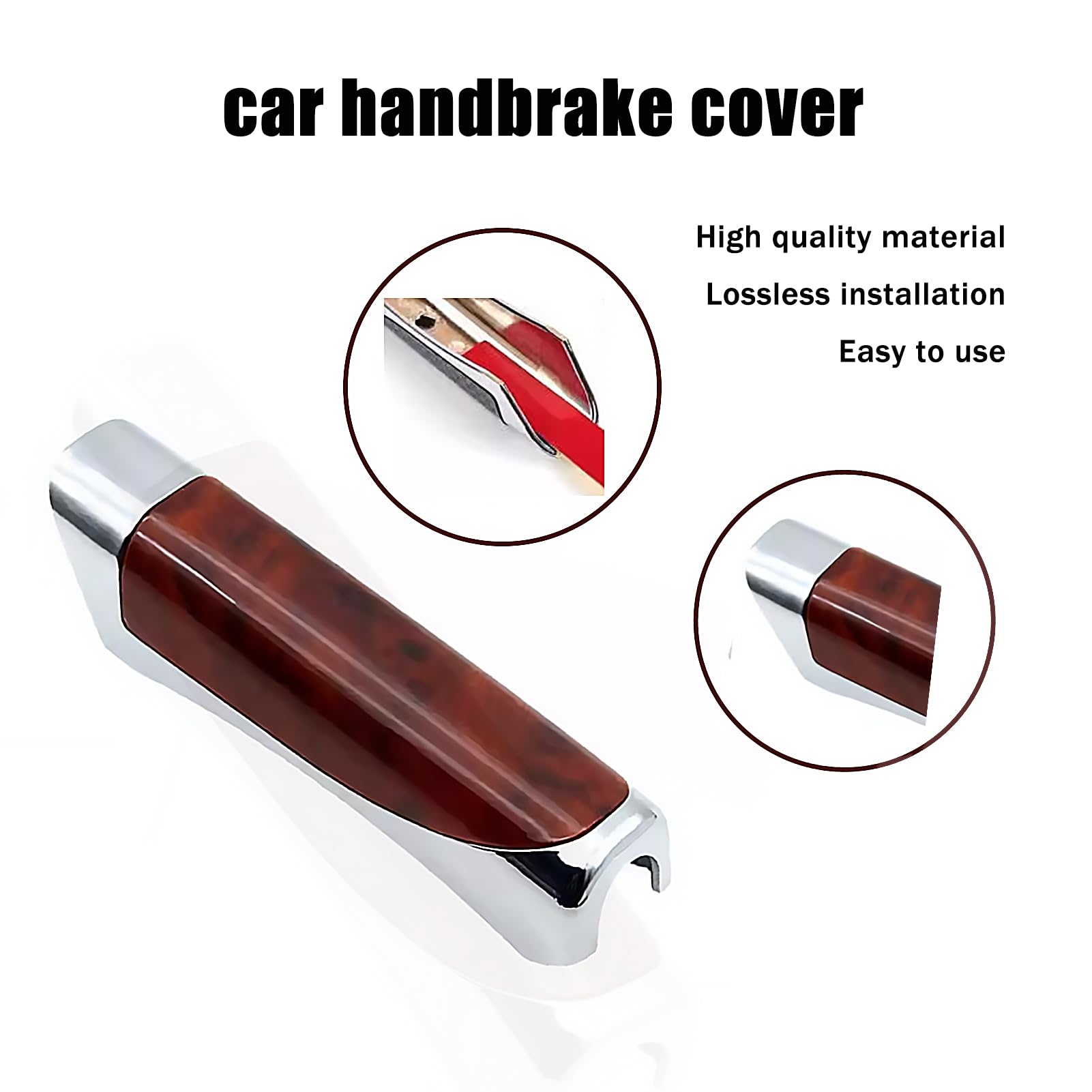 Manchon De Frein à Main Pour Audi TT 1998-2024 – Similicuir Avec Coutures Colorées – Installation Facile Sans Outils