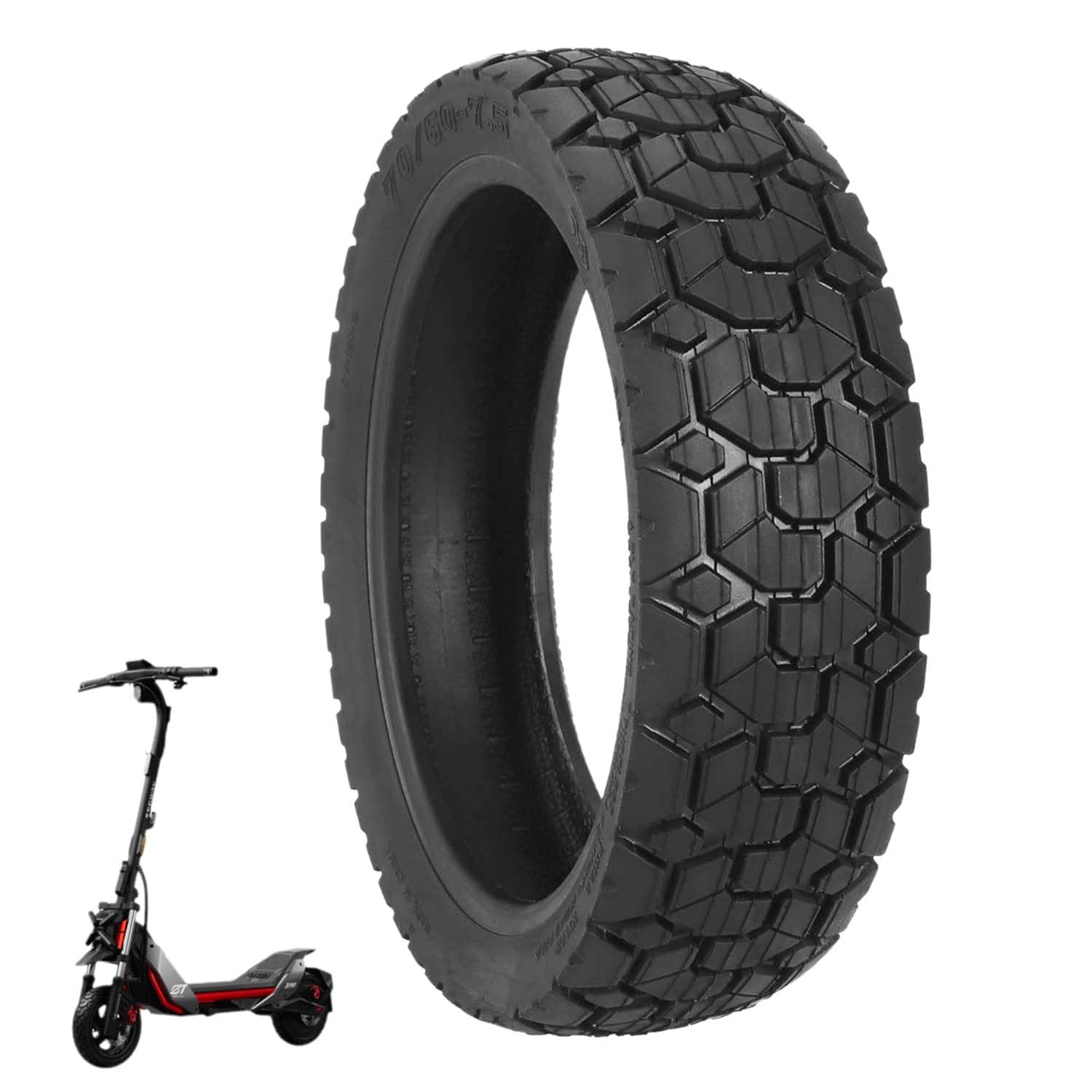 Pneumatico Pieno 70/60-7.5 TREFAN Per Scooter Ninebot G3/ZT3 - 11 Pollici Fuoristrada Antiforatura