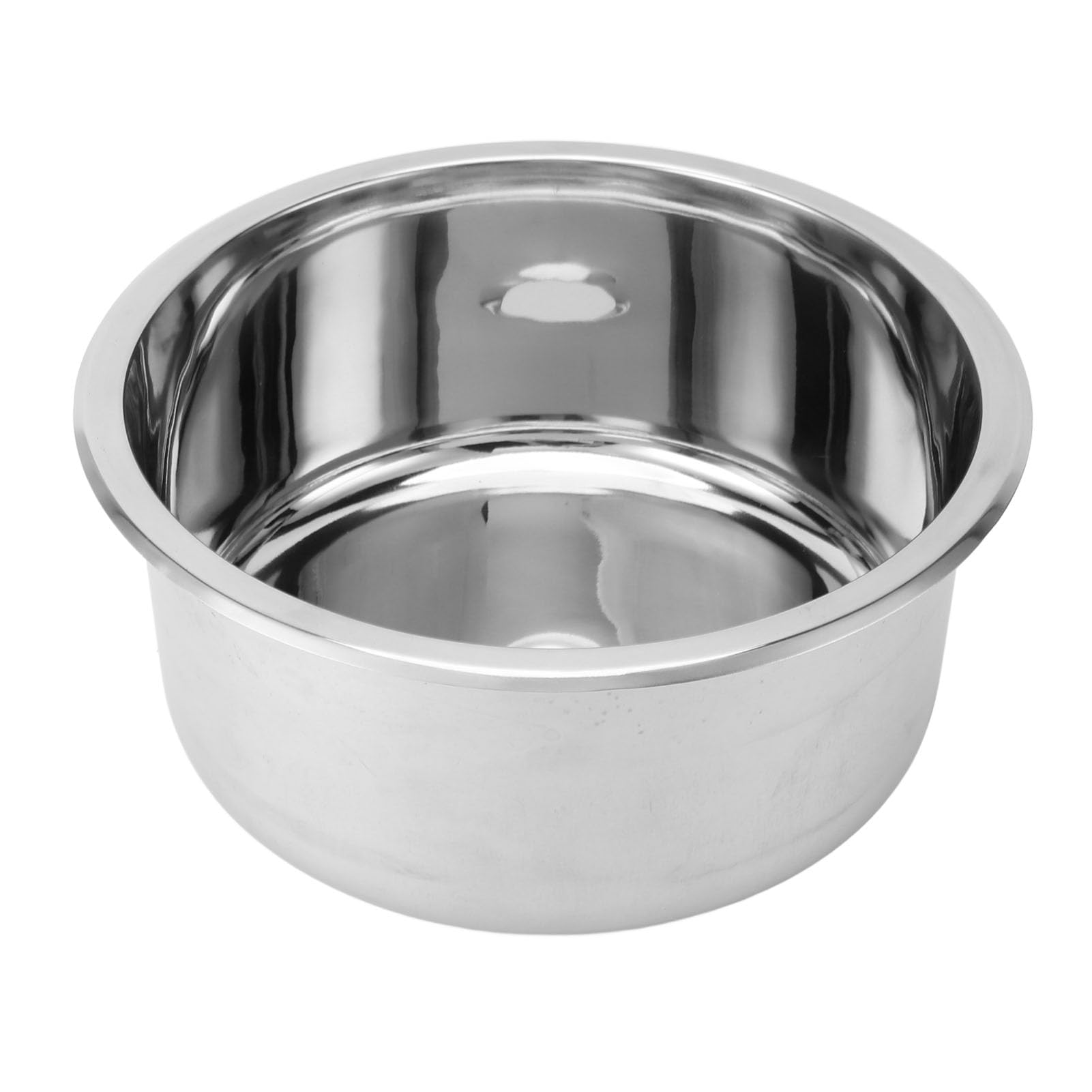 12 Zoll Poliertes Edelstahl Einer Schüssel Rund Küchenstangen Waschbecken mit 40 Mm Abflussloch, Ideal für Boot, Karawane und Wohnmobil