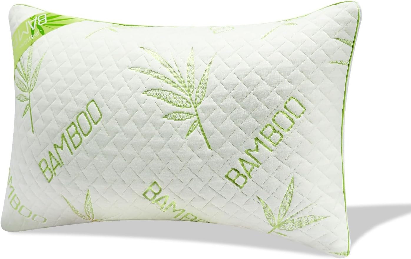 Luxury Bamboo Memory Foam Pillow - 1 Pack Orthopaedic Neck,Shoulder Support Pillows 48x74 cm - Hypoallergenic,Antibacterial Bamboo Pillow - Hotel Quality Washable Cover