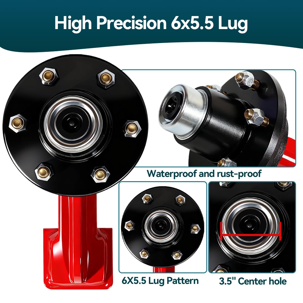 Shipping Container Wheels - 2 Pack 6-Lug Kit -2