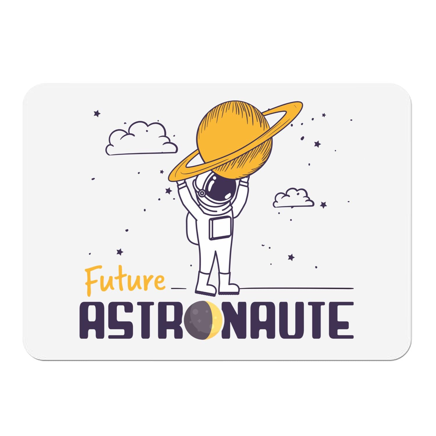 Sets de table souples en liège pour repas enfant thème astronaute grand format