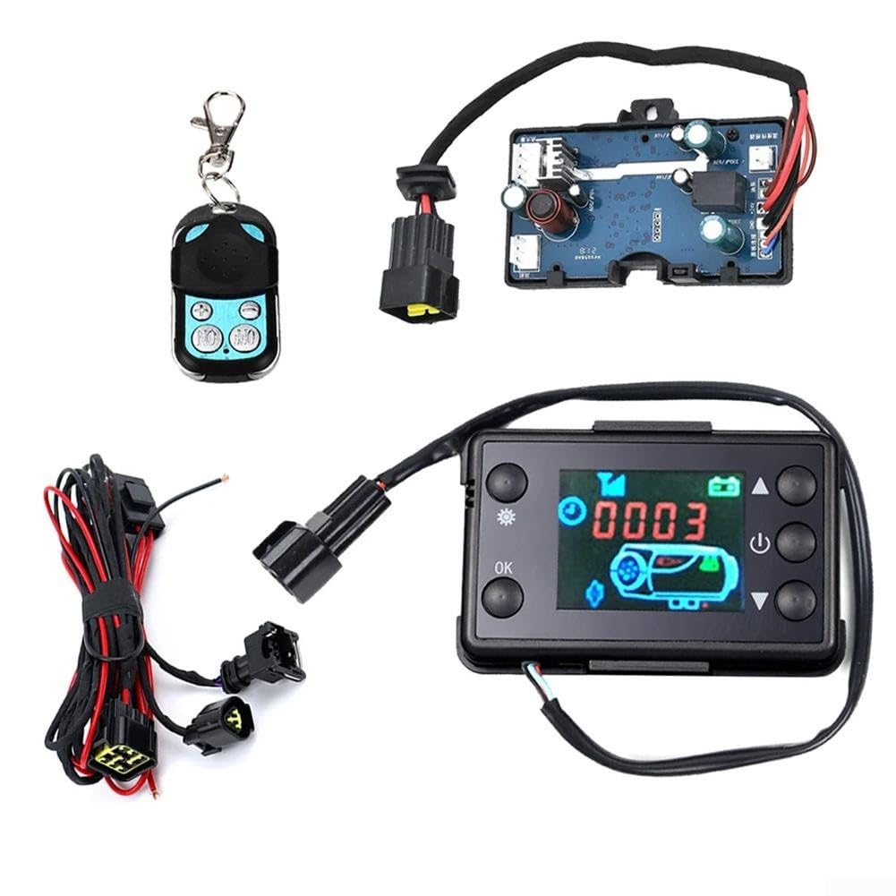 Carte Mère + écran LCD + Télécommande Pour Chauffage De Stationnement Diesel 12V/24V - Compatible 2KW, 3KW, 5KW, 8KW - Lot De 5 Pièces