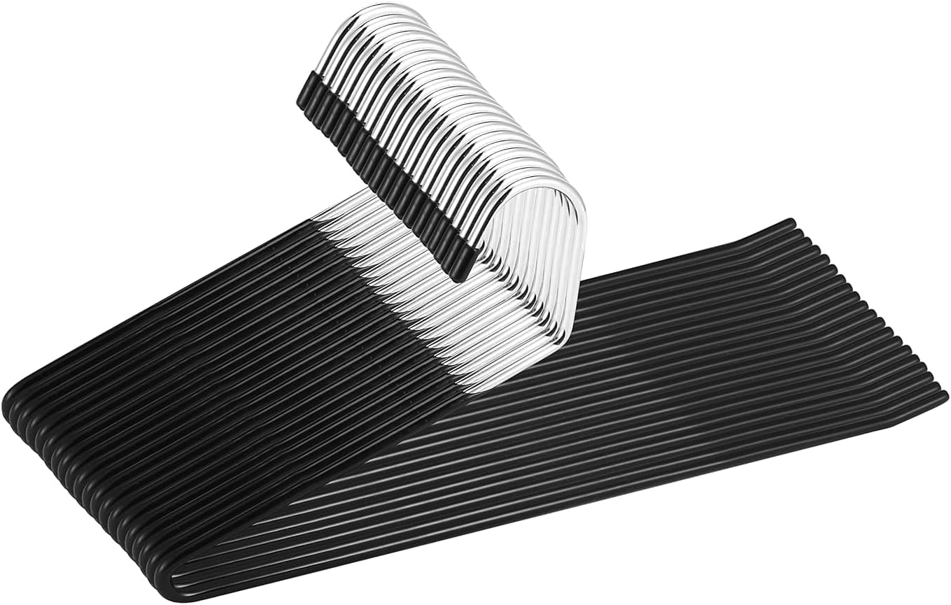 Pant Hangers, 20 Pack Steel, Black, Count