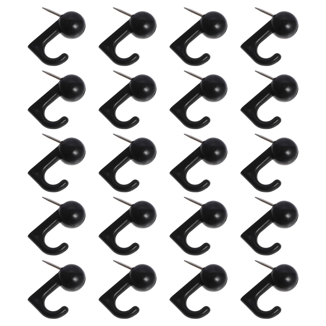 Ciieeo Multi-Purpose Push Pin Hooks 50 Pcs Drawing Pins for Cork Board Wall Tacks Map Marking Photo Fixing in Office Home Classroom