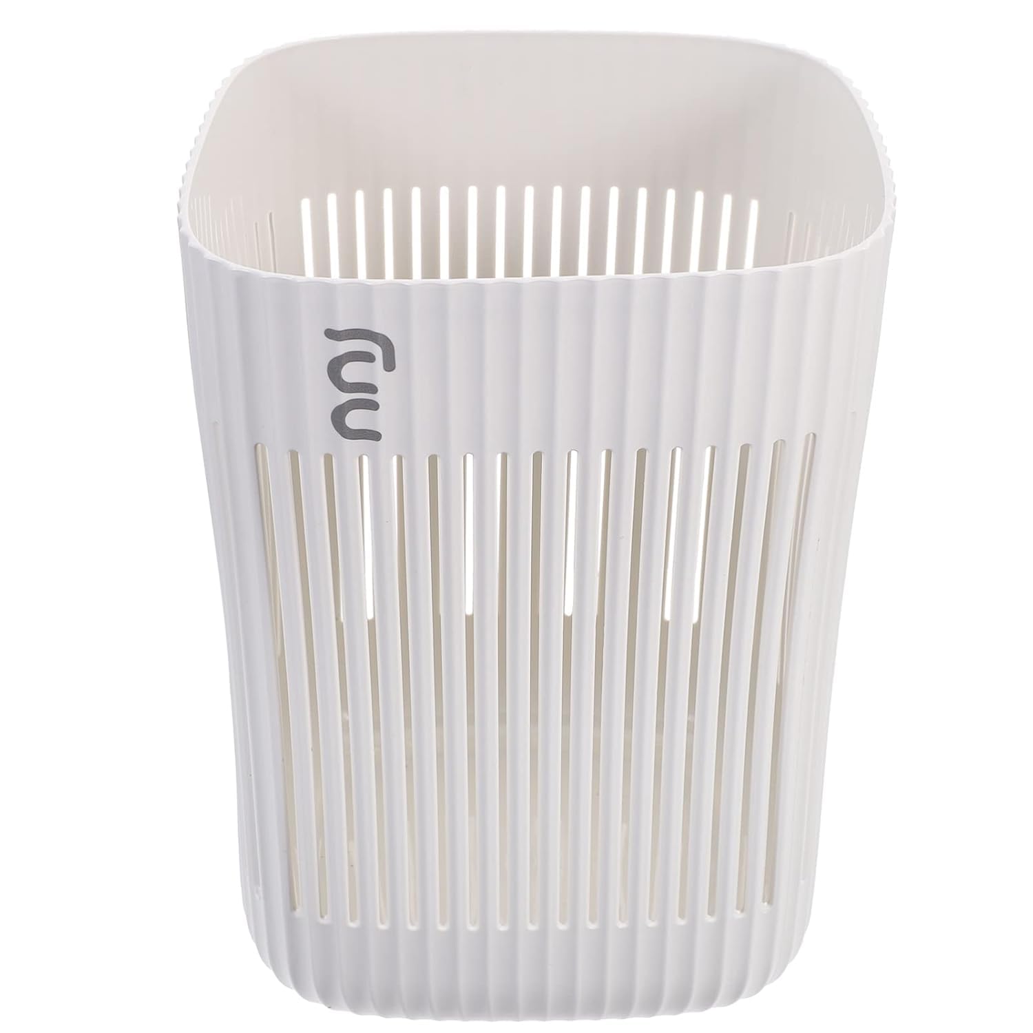 ULTREOS Decorative Garbage Can Kitchen Compost Bin Waste Container Clear Plastic Hotel Storage Bucket Dust Bin Hollow Office Trash