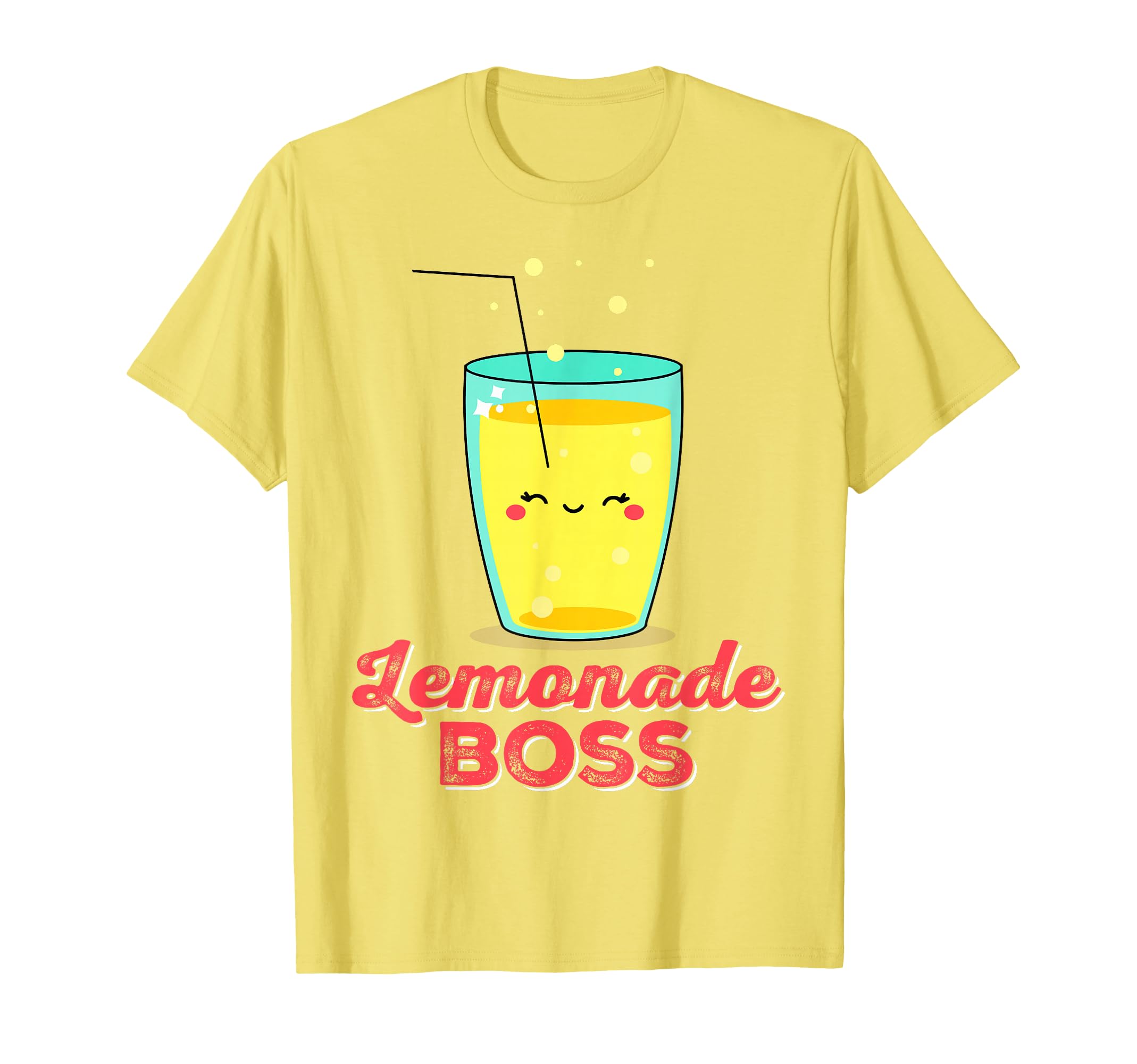 Lemonade Stand Boss Shirt and Crew Lemon Juice Summer Yellow T-Shirt for Men Women Kids