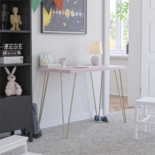 Ameriwood Home Owen Retro Computer Desk, Pink #TOP1