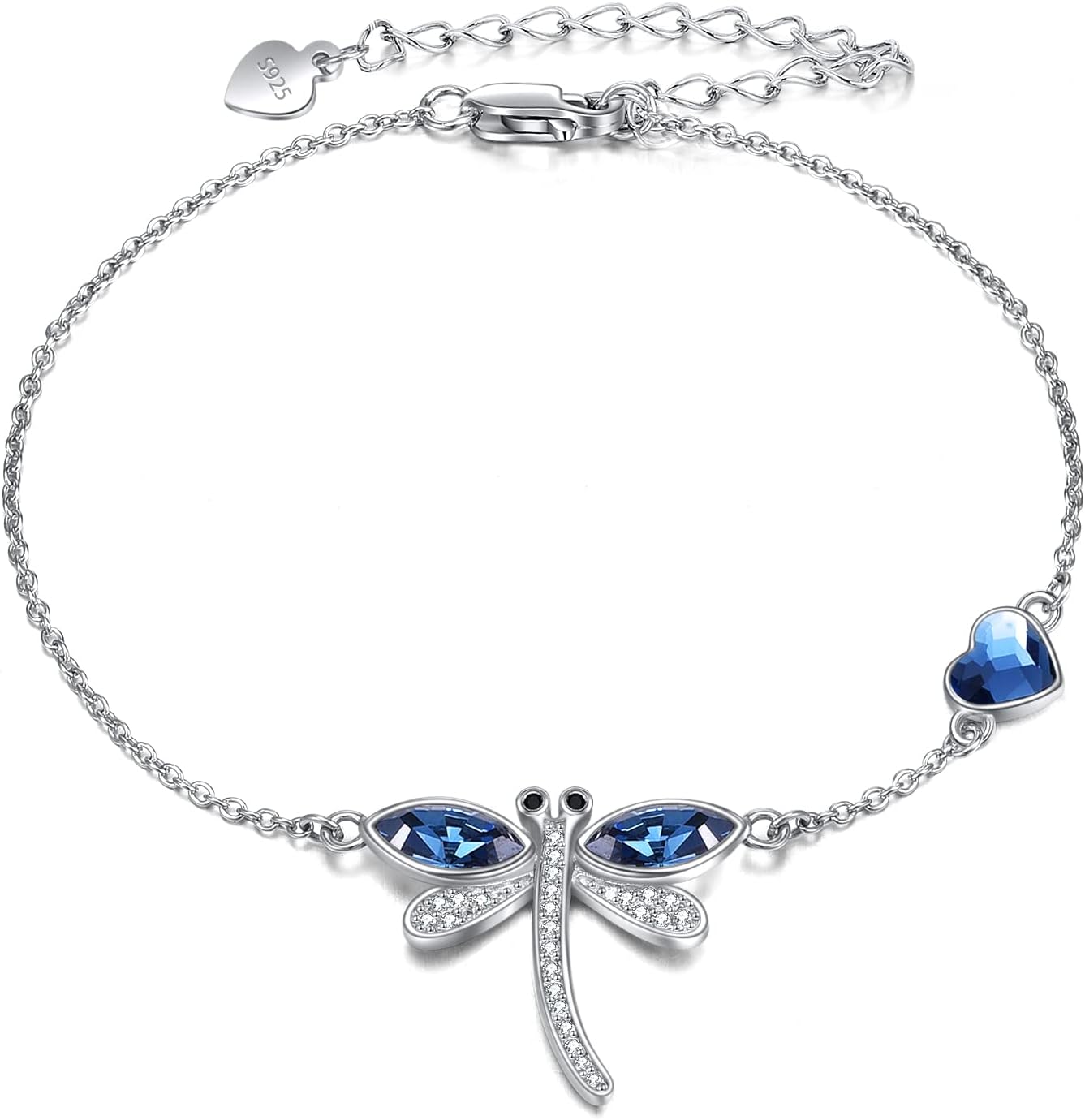 ONEFINITY Beads Bracelet Sterling Silver Dragonfly/Sunflower/Sloth/Otter/Butterfly Bracelets Jewelry for Women Gifts