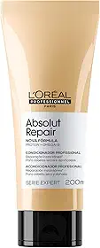 L'Oréal Professionnel Condicionador Absolut Repair, Tratamento Capilar com Proteína, Repara Danos e Promove Brilho, Com Quinoa & Proteínas, Para cabelos secos e danificados, 200ml